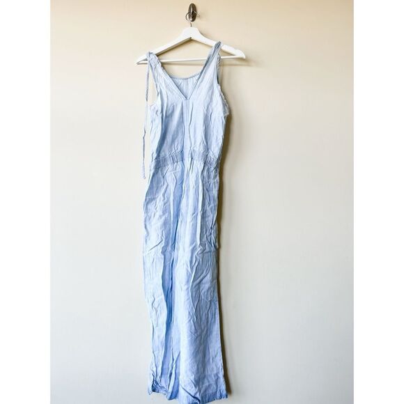 BELLA DAHL WIDE LEG JUMPSUIT IN BLUE - Picture 4 of 8
